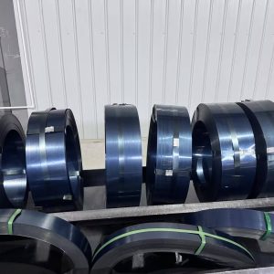 tira de acero templado azul